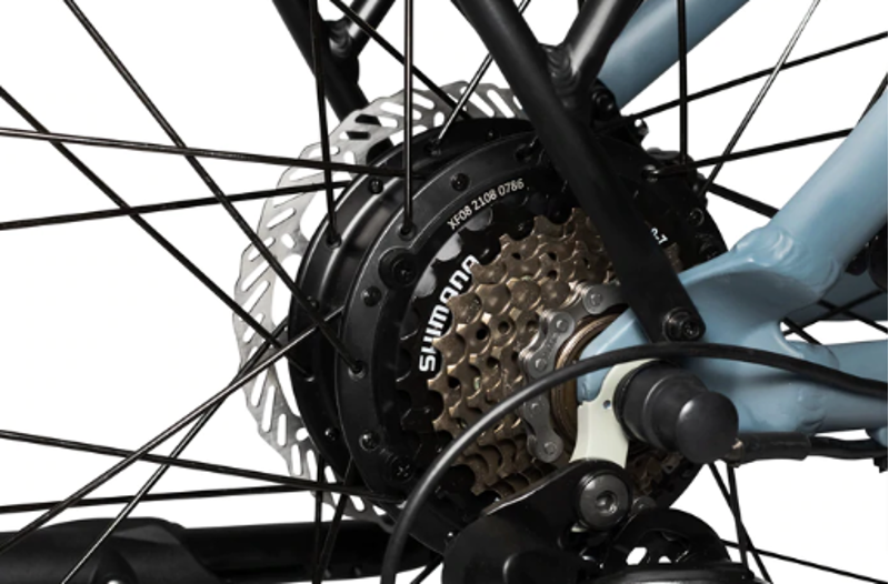 Eovolt Evening 24 Wheel Folding E Bike in Ocean Blue-2